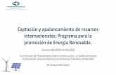 “Captación y apalancamiento de recursos internacionales:  Programa para la Promoción de Energía Renovable” - Enrique Nieto, Nafin, México
