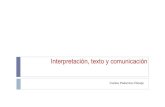 Semiotica 08 interpretacion, texto y comunicacion