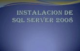 Instalacion de sql server 2008