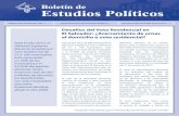 Boletín Estudios Políticos N° 8 Desafíos del Voto Residencial en El Salvador: ¿Acercamiento de urnas al domicilio o voto residencial?