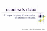 Geografía física. El espacio geográfico español diversidad climática
