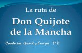 Ruta de El Quijote GERARD -ENRIQUE 1D