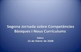 Segona jornada sobre competències bàsiques i nous currículums