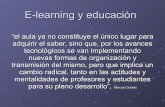 E Learning Y EducacióN