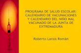 Calendario vacunal Extremadura