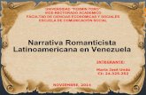 Narrativa Romanticista Latinoamericana en Venezuela