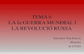 Tema 6.  la 1ª Guerra Mundial i la Revolució Russa.