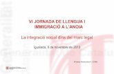 Integració social dins el marc legal  #acollimentlingüístic #jorllenguaimmigracio