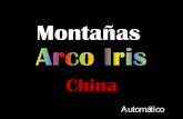 China montañas arco iris
