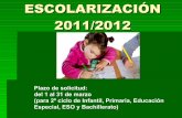 Escolarización 2011 2012