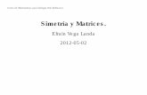 Plática de simetría, matrices y grupos de Lie en biología 2012 04-29 - Efrain Vega