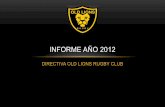 Old Lions Informe final 2013