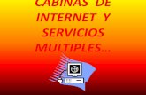 Cabinas  de   internet  y    servicios      multiples