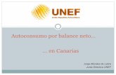 Autoconsumo por balance neto en Canarias