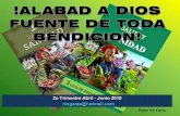 Escuela Sabatica # 1 Alabad A Dios Fuente De Toda Bendicion Pastor Nic Garza