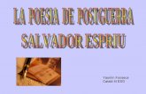 Poesia de Postguerra: Salvador Espriu