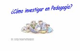 Cómo investigar en pedagogía