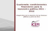 Presentación del diagnóstico de las finanzas públicas a junio de 2011