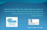 Plan hidrológico insular de Gran Canaria. Determinación de parámetros orgánicos para el vertido de aguas al alcantarillado