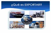 ¿Qué es exportar?
