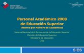Resumen Informe Personal Académico 2008