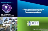 Alfonso Zárate (Cofide) - Instrumentos financieros para facilitar negocios e inversiones intrarregionales – Alide 43 (Mendoza, abril 2013)