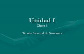 Unidad I definiciones teoria general de sistemas ( clase 1 )