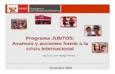 Perú: Programa JUNTOS: Avances y acciones frente a la crisis internacional