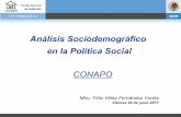 Análisis Sociodemográfico en la Política Social