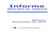 Informe gráfico  - mercado de trabajo  - Illescas - noviembre 2014
