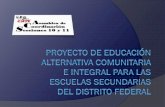 Proyecto de Educación alternativa para Secundarias del DF