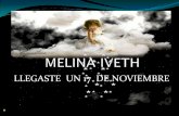 Melina iveth.momenos de vida