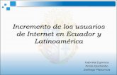 Incremento de los usuarios de internet en ecuador