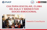 Cultura Escolar y el Clima de Aula en la EBR  ccesa007