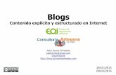 "Blogs. Contenido explícito y estructurado en Internet" por Julen Iturbe