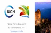 Congrés mundial d’espais naturals protegits i conservats  de la UICN a Sydney (Austràlia) – 12-19 novembe 2014.