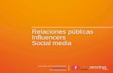 Relaciones públicas, Influencers y social media [Destinia-taller iRedes]