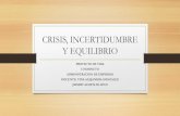 Crisis, incertidumbre y equilibrio pdf