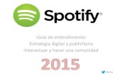 Plan de marketing digital  de Spotify 2015