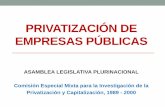 Presentacion general de las privatizaciones en Bolivia (junio 2014)