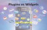 Plugins vs widgets