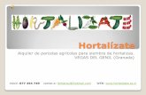HORTALIZA : Alquiler de parcelas (Publi-HORTALIZATE, By: V.Salas)