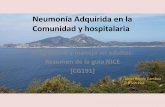 Neumonia adquirida en comunidad diagnóstico y manejo en los adultos,resumen guía NICE
