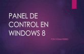 Panel de control en windows 8