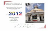 Informe de gestion 2012 Consejo de Vigilancia