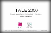 EMLE-TALE 2000. Escalas Magallanes de Lectura y Escritura