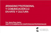 Branding profesional y comunicación 2.0 en arte y cultura