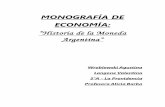 Monografía Moneda Argentina