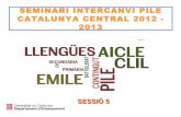 Seminari PILE CCE 2012-13 sessió 5