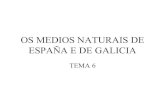 Os medios naturais de españa e de galicia